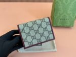 HORSEBIT 1955 CARD CASE WALLET 11 IN BEIGE DARK BROWN NEW GG AND ROSSO ANCORA RED CALFSKIN - Image 12