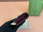 HORSEBIT 1955 CARD CASE WALLET 11 IN BEIGE DARK BROWN NEW GG AND ROSSO ANCORA RED CALFSKIN - Image 8