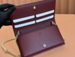 HORSEBIT 1955 WALLET ON CHAIN 19 IN BEIGE DARK BROWN NEW GG AND ROSSO ANCORA RED CALFSKIN - Image 9