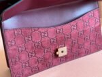 DIONYSUS MEDIUM SHOULDER BAG 27.5 IN ROSSO ANCORA RED GG SUEDE - Image 14