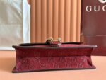 DIONYSUS MEDIUM SHOULDER BAG 27.5 IN ROSSO ANCORA RED GG SUEDE - Image 4
