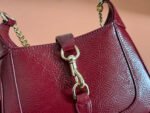 JACKIE NOTTE MINI BAG 19 IN RED WINE CRACKED LACQUER CALFSKIN GOLD HARDWARE - Image 9