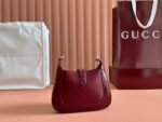 JACKIE NOTTE MINI BAG 19 IN RED WINE CRACKED LACQUER CALFSKIN GOLD HARDWARE - Image 11