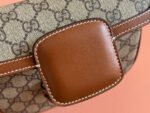SMALL HORSEBIT 1955 SHOULDER BAG 20 IN BEIGE AND DARK BROWN NEW GG MONOGRAM CALFSKIN - Image 6