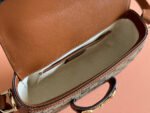 SMALL HORSEBIT 1955 SHOULDER BAG 20 IN BEIGE AND DARK BROWN NEW GG MONOGRAM CALFSKIN - Image 17