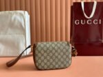 SMALL HORSEBIT 1955 SHOULDER BAG 20 IN BEIGE AND DARK BROWN NEW GG MONOGRAM CALFSKIN - Image 3