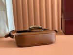 SMALL HORSEBIT 1955 SHOULDER BAG 20 IN BROWN SOFT CALFSKIN LIGHT GOLD HARDWARE - Image 16