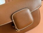 SMALL HORSEBIT 1955 SHOULDER BAG 20 IN BROWN SOFT CALFSKIN LIGHT GOLD HARDWARE - Image 9
