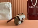 SMALL HORSEBIT 1955 SHOULDER BAG 22.6 IN BEIGE/EBONY GG WITH BROWN CALFSKIN TRIM - Image 2
