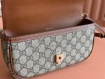 SMALL HORSEBIT 1955 SHOULDER BAG 22.6 IN BEIGE/EBONY GG WITH BROWN CALFSKIN TRIM - Image 18