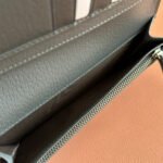 OPHIDIA CARD CASE 19 IN DARK GREY COATED FABRIC AND CALFSKIN - Image 7