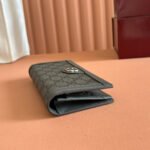 OPHIDIA CARD CASE 19 IN DARK GREY COATED FABRIC AND CALFSKIN - Image 4