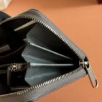 OPHIDIA ZIP AROUND WALLET 19 IN DARK GREY COATED FABRIC AND CALFSKIN - Image 15