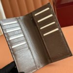 OPHIDIA CARD CASE 19 IN BEIGE BROWN COATED FABRIC AND CALFSKIN - Image 8