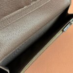 OPHIDIA CARD CASE 19 IN BEIGE BROWN COATED FABRIC AND CALFSKIN - Image 18