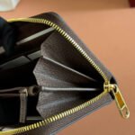 OPHIDIA WALLET 19 IN BEIGE AND DARK BROWN COATED FABRIC AND CALFSKIN - Image 7
