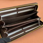 OPHIDIA WALLET 19 IN BEIGE AND DARK BROWN COATED FABRIC AND CALFSKIN - Image 18
