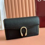 GUCCI 25S DIONYSUS WALLET ON CHAIN 20 IN BLACK CALFSKIN - Image 7
