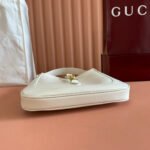 JACKIE SMALL SHOULDER BAG 27 IN WHITE CALFSKIN GOLD HARDWARE - Image 4