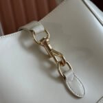 JACKIE SMALL SHOULDER BAG 27 IN WHITE CALFSKIN GOLD HARDWARE - Image 14