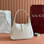 JACKIE SMALL SHOULDER BAG 27 IN WHITE CALFSKIN GOLD HARDWARE - Image 2
