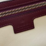 JACKIE SMALL SHOULDER BAG 27 IN BURGUNDY RED CALFSKIN GOLD HARDWARE - Image 17