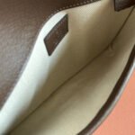 OPHIDIA BELT BAG 24 IN BEIGE AND DARK BROWN CANVAS - Image 9