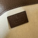 OPHIDIA BELT BAG 24 IN BEIGE AND DARK BROWN CANVAS - Image 15