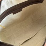 GG OPHIDIA SMALL CROSSBODY BAG 24 IN BEIGE CANVAS AND BROWN CALFSKIN - Image 7