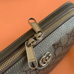 GUCCI OPHIDIA SMALL CROSSBODY BAG 24 GREY AND BLACK MONOGRAM CANVAS - Image 18