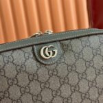 GUCCI OPHIDIA SMALL CROSSBODY BAG 24 GREY AND BLACK MONOGRAM CANVAS - Image 7