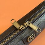 GUCCI OPHIDIA SMALL CROSSBODY BAG 24 NAVY BLUE MONOGRAM CANVAS - Image 7