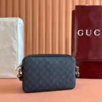 GUCCI OPHIDIA SMALL CROSSBODY BAG 24 NAVY BLUE MONOGRAM CANVAS - Image 2