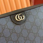 GUCCI OPHIDIA SMALL CROSSBODY BAG 24 NAVY BLUE MONOGRAM CANVAS - Image 14