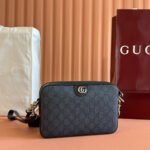 GUCCI OPHIDIA SMALL CROSSBODY BAG 24 NAVY BLUE MONOGRAM CANVAS - Image 10