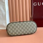 GUCCI 25S OPHIDIA SMALL SHOULDER BAG 23 CM IN BEIGE MIX BROWN CALFSKIN - Image 6