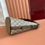GUCCI 25S OPHIDIA SMALL SHOULDER BAG 23 CM IN BEIGE MIX BROWN CALFSKIN - Image 13