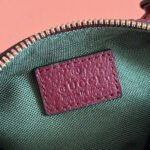 GUCCI 25S OPHIDIA MINI BOSTON BAG 16 IN BEIGE CANVAS AND ROSSO ANCORA CALFSKIN - Image 9