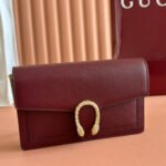 GUCCI 25S DIONYSUS WALLET ON CHAIN 20 IN ROSSO ANCORA CALFSKIN - Image 2