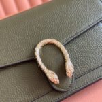 GUCCI 25S DIONYSUS WALLET ON CHAIN 20 IN DARK OLIVE GREEN CALFSKIN - Image 3