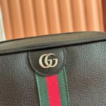 GUCCI 25S OPHIDIA CROSSBODY BAG 28 IN BLACK CALFSKIN - Image 4