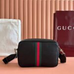 GUCCI 25S OPHIDIA CROSSBODY BAG 28 IN BLACK CALFSKIN - Image 2