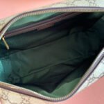 GUCCI 25S OPHIDIA CROSSBODY BAG 28 IN BEIGE CANVAS AND BROWN CALFSKIN - Image 7