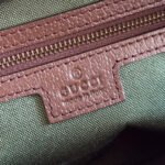 GUCCI 25S OPHIDIA CROSSBODY BAG 28 IN BEIGE CANVAS AND BROWN CALFSKIN - Image 17