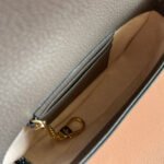 GUCCI 25S OPHIDIA MINI BAG 20 IN DARK BEIGE CANVAS AND BROWN CALFSKIN - Image 6