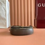 GUCCI 25S OPHIDIA MINI BAG 20 IN DARK BEIGE CANVAS AND BROWN CALFSKIN - Image 18