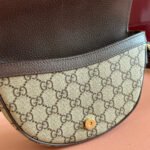 GUCCI 25S OPHIDIA MINI BAG 20 IN BEIGE CANVAS AND BROWN CALFSKIN - Image 6