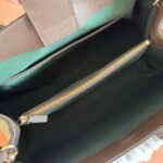 GUCCI 26S OPHIDIA HANDBAG 39 IN BROWN AND DARK BEIGE CANVAS - Image 17