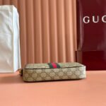 GUCCI 26S OPHIDIA CROSSBODY BAG 24 IN BROWN AND DARK BEIGE CANVAS - Image 12