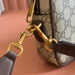 GUCCI 26S OPHIDIA CROSSBODY BAG 24 IN BROWN AND DARK BEIGE CANVAS - Image 16